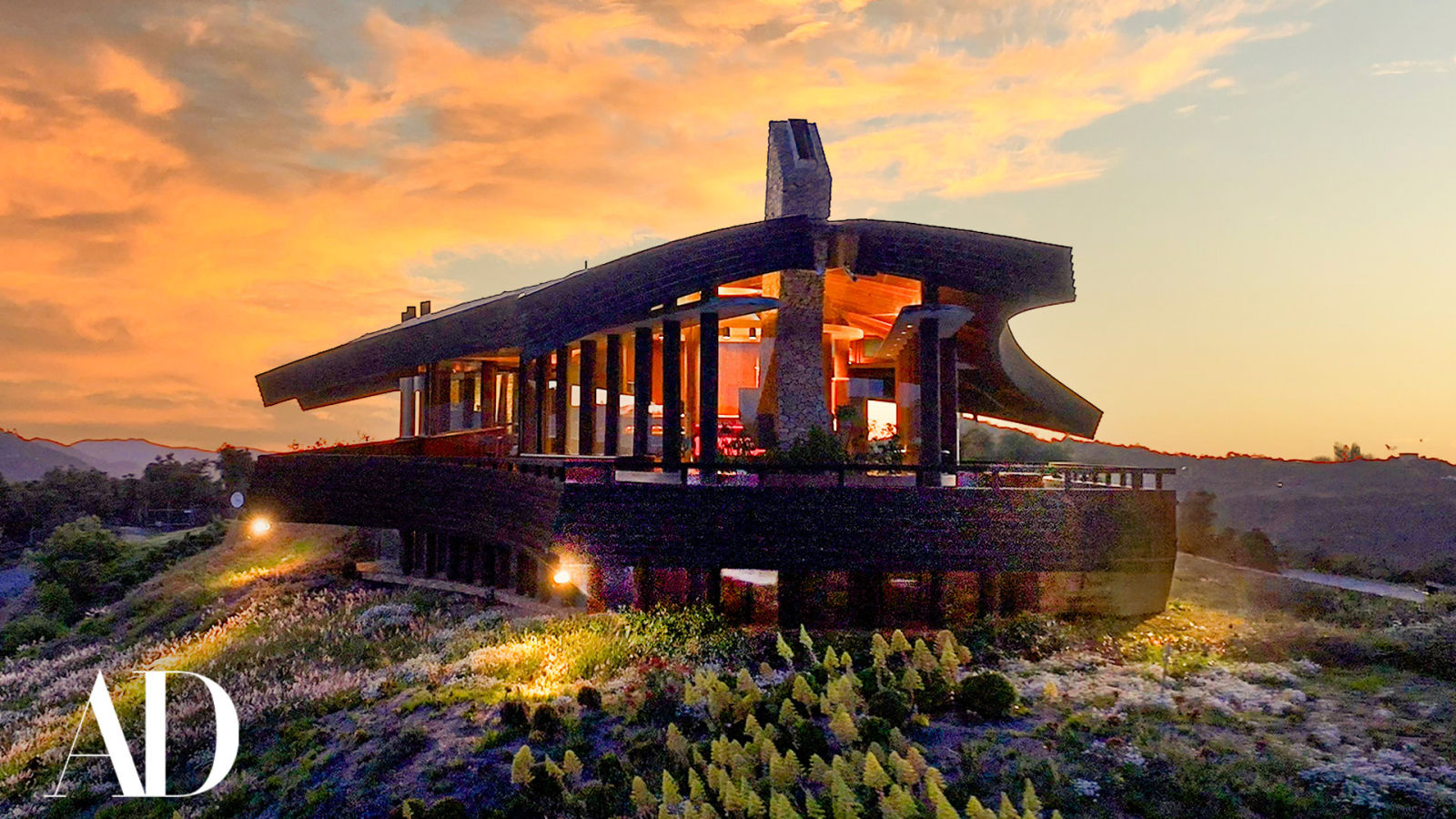 Inside a California Home Made From the Mountain It Stands On