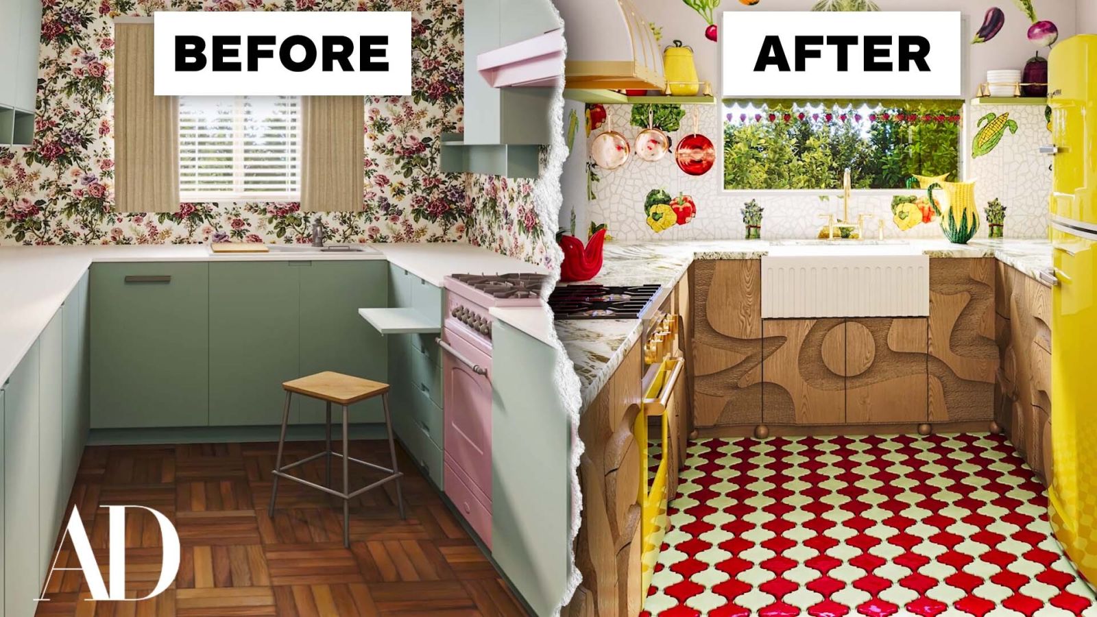 3 Interior Designers Transform The Same Dated 60s Kitchen